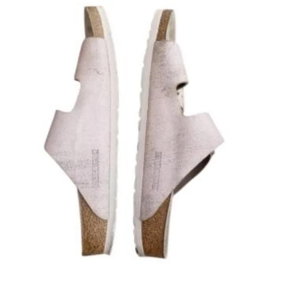 42 Birkenstock Shimmer Distress Rose Pink Slip On Sandal Birks Shoe Women 11 - Picture 4 of 14